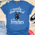 Easily distracted by frenchies - V13 - The Portrait T-Shirt